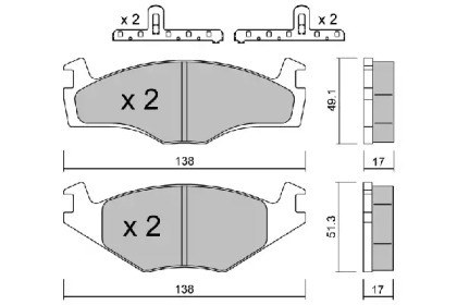 Запчасти для ТО AISIN для VW POLO (6N1) 64 1.9 D